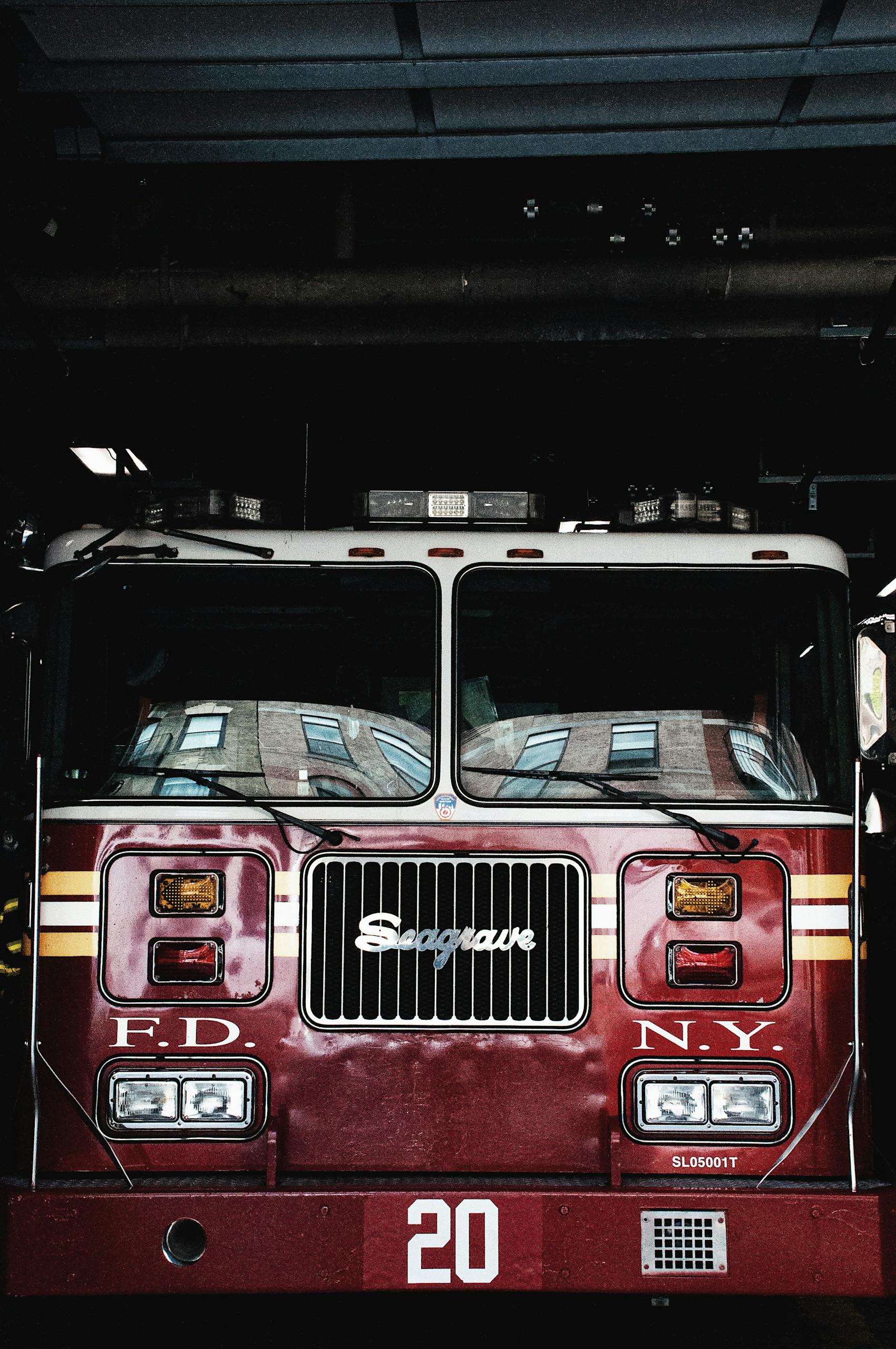 Close-up of Firetruck at Station