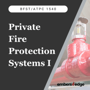 Private Fire Protection Systems I Course ATPC1540 – Florida Fire Inspector training